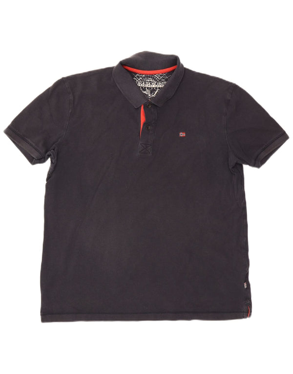 Polo geografica da uomo Napapijri XL blu navy