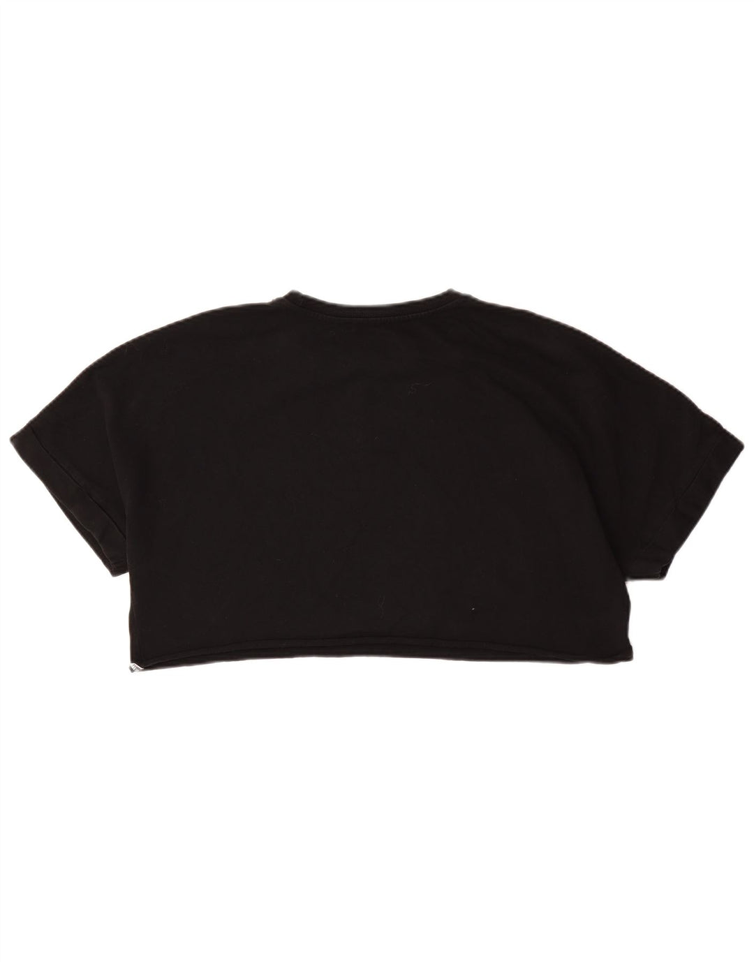 ZARA Womens Oversized Crop T-Shirt Top UK 14 Medium Black