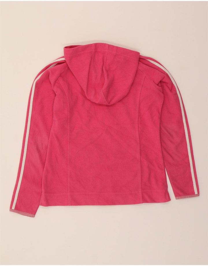ADIDAS Womens Hooded Fleece Jacket UK 8 Small  Pink Polyester Vintage Adidas and Second-Hand Adidas from Messina Hembry 