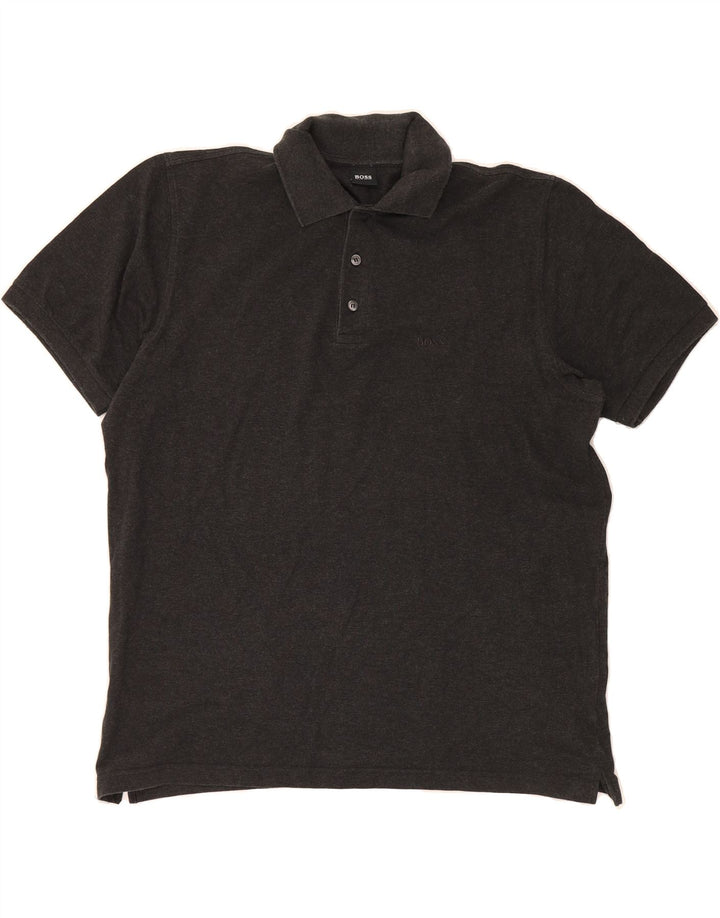 HUGO BOSS Mens Polo Shirt XL Grey Vintage Hugo Boss and Second-Hand Hugo Boss from Messina Hembry 