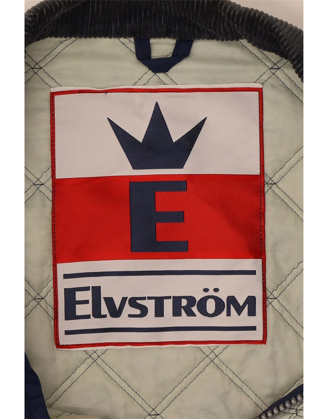 ELVSTROM Mens Quilted Jacket UK 40 Large Navy Blue Vintage Elvstrom and Second-Hand Elvstrom from Messina Hembry 
