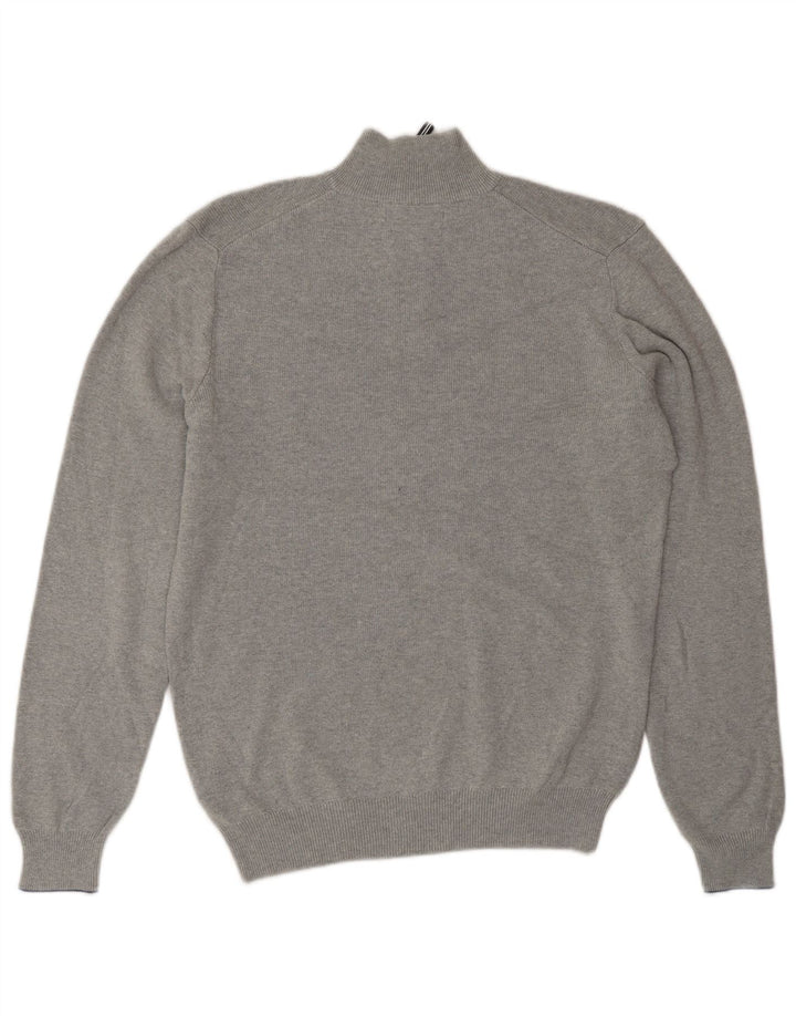 Marks & Spencer Herre Blue Harbor Zip Neck sweater lille grå