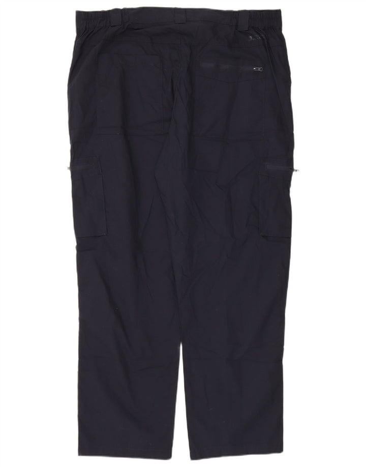 Pantalón cargo regular para hombre Mountain Warehouse W40 L30 Poliéster azul marino