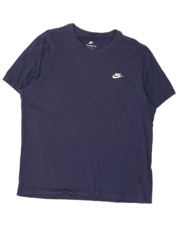 T-shirt da uomo Nike Top XL blu navy in cotone