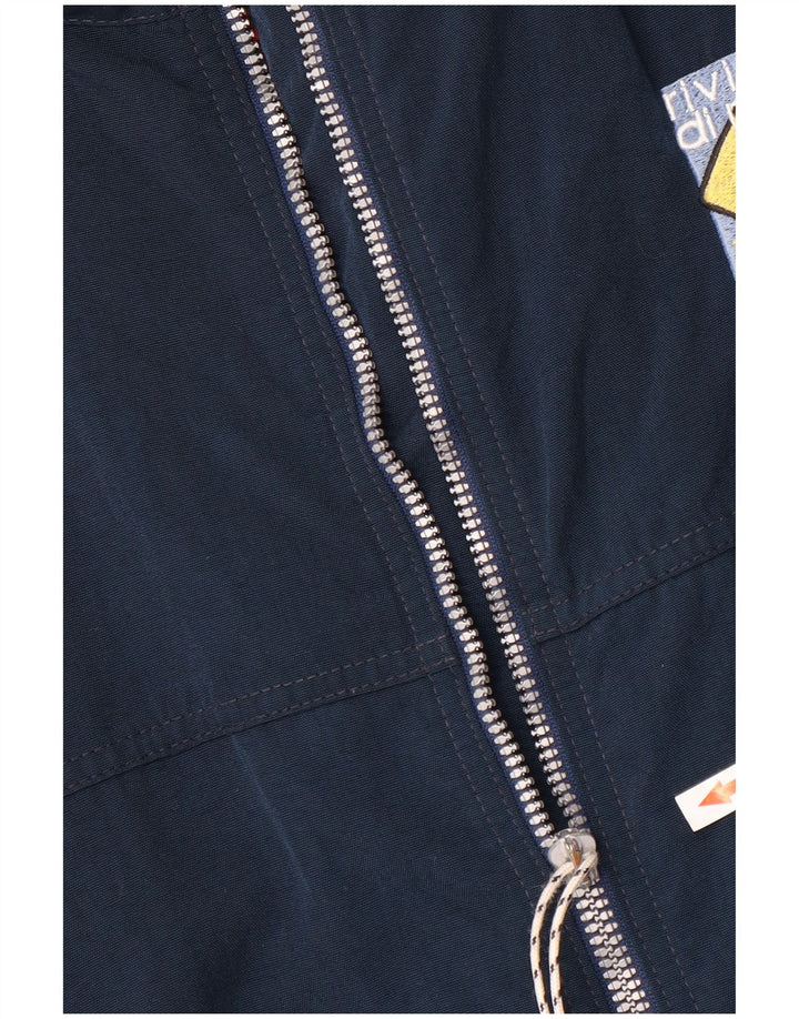 MURPHY & NYE Herren-Bomberjacke mit Grafik, UK 40, Größe L, Marineblau, Polyester