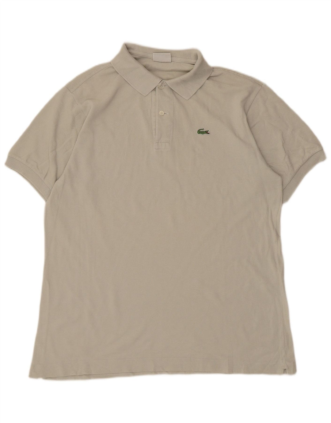 Lacoste Mens Polo Shirt Size 5 Large Grey Cotton