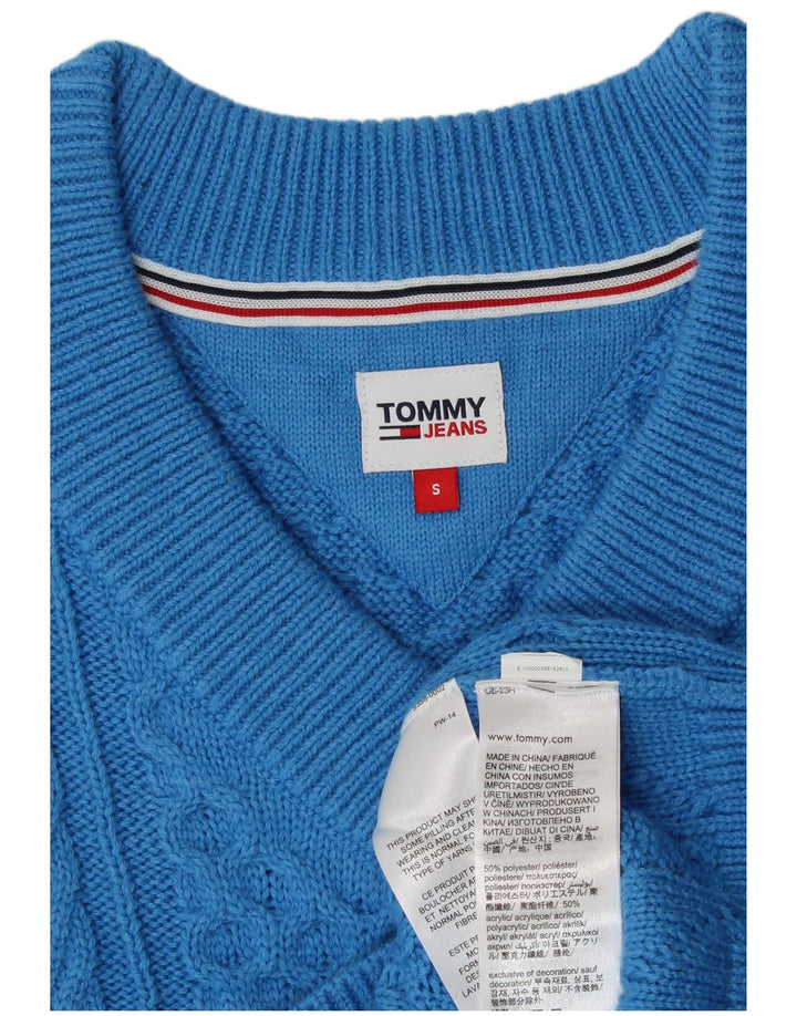 Tommy Hilfiger Womens Vest Tank Top UK 10 Small Blue Polyester