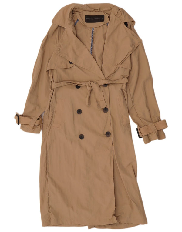 French Connection Womens Trench Coat UK 10 Small Beige Polyamide