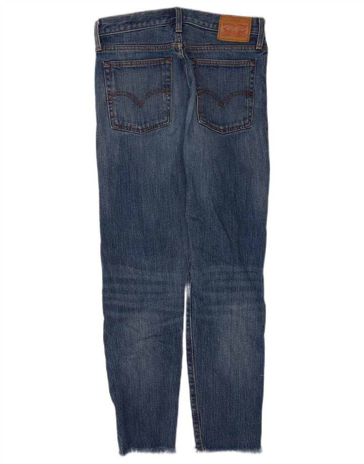 LEVI'S Womens Slim Jeans W28 L27 Blue Cotton