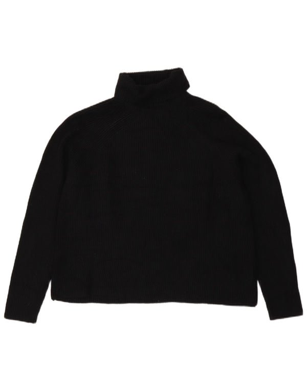 Marks & Spencer Pull col roulé pour femme UK 16 Large Noir Viscose