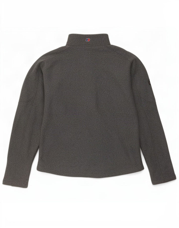 Berghaus Sweatshirt med lynlås til kvinder UK 12 Medium Grå Polyester