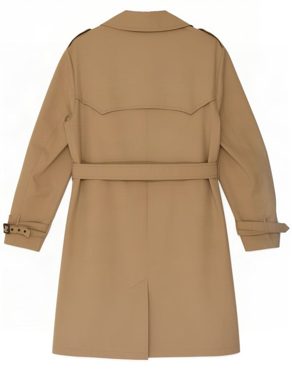 Trench da uomo vintage IT 50 grande in viscosa beige