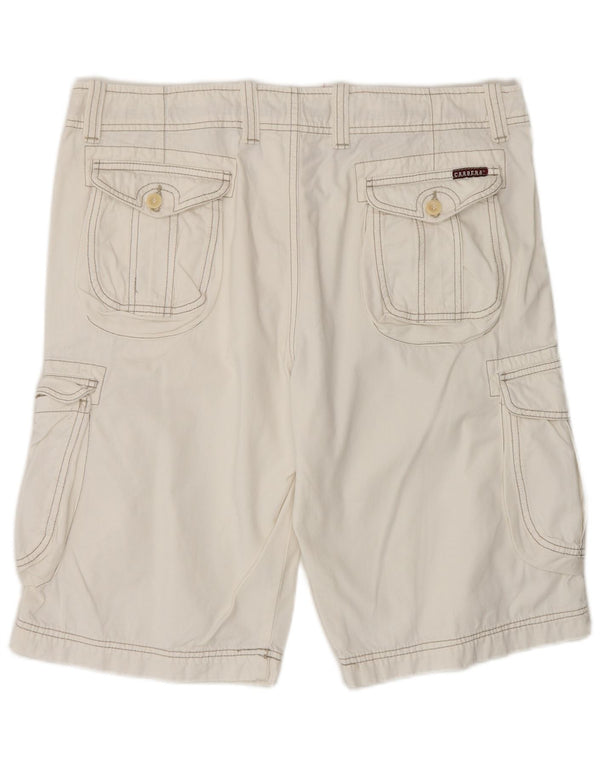 Carrera Womens Cargo Cargo Shorts IT 52 XL W34 White Cotton