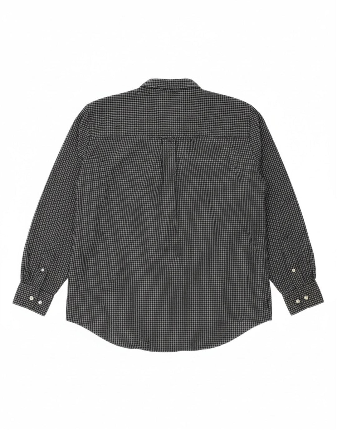 WRANGLER Mens Shirt Medium Navy Blue Check Polyester