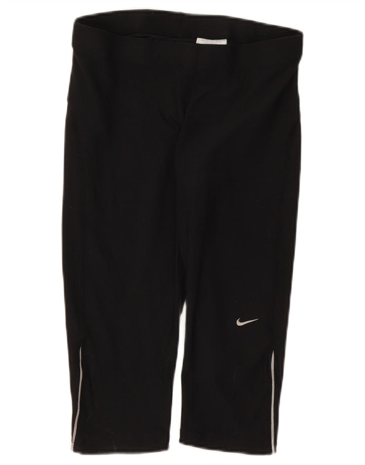 Damskie legginsy Nike Capri UK 10/12, średni czarny poliester