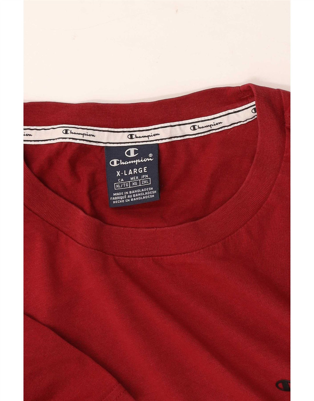 Champion Mens T-Shirt Top XL Maroon