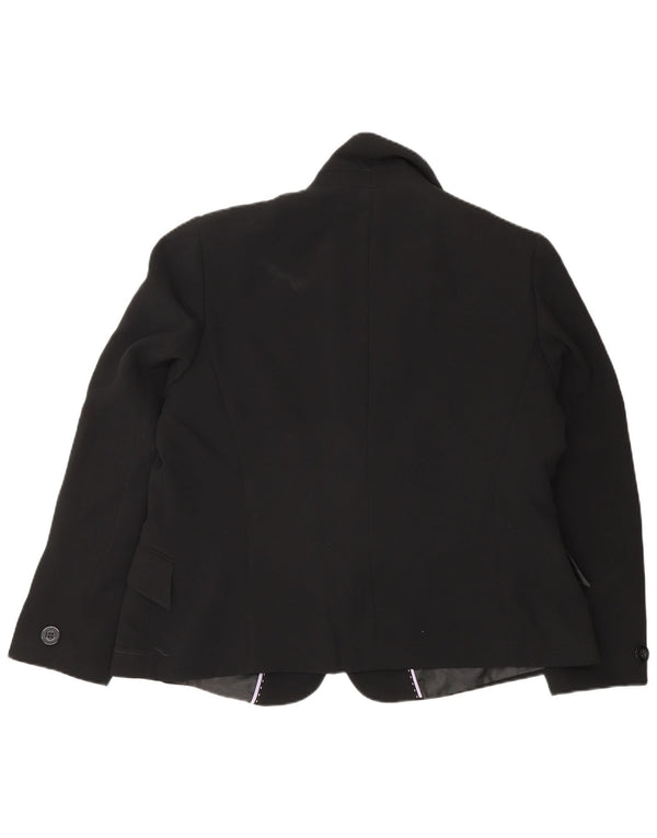 Jaqueta blazer feminina Marks & Spencer com 1 botão Reino Unido 18 XL preta
