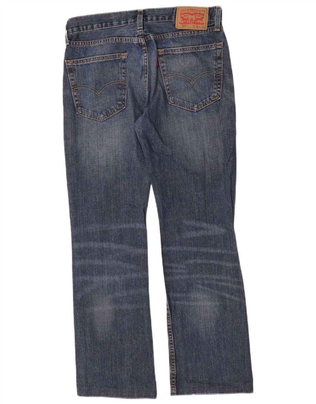 Męskie jeansy Levi's 527 Bootcut W30 L29 Niebieska bawełna