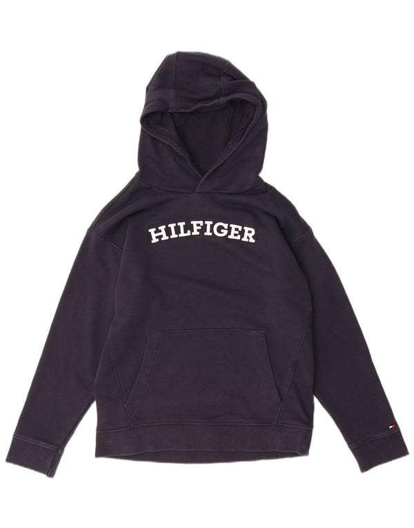 Maglione con cappuccio grafico per ragazzi Tommy Hilfiger 12-13 anni grande blu navy