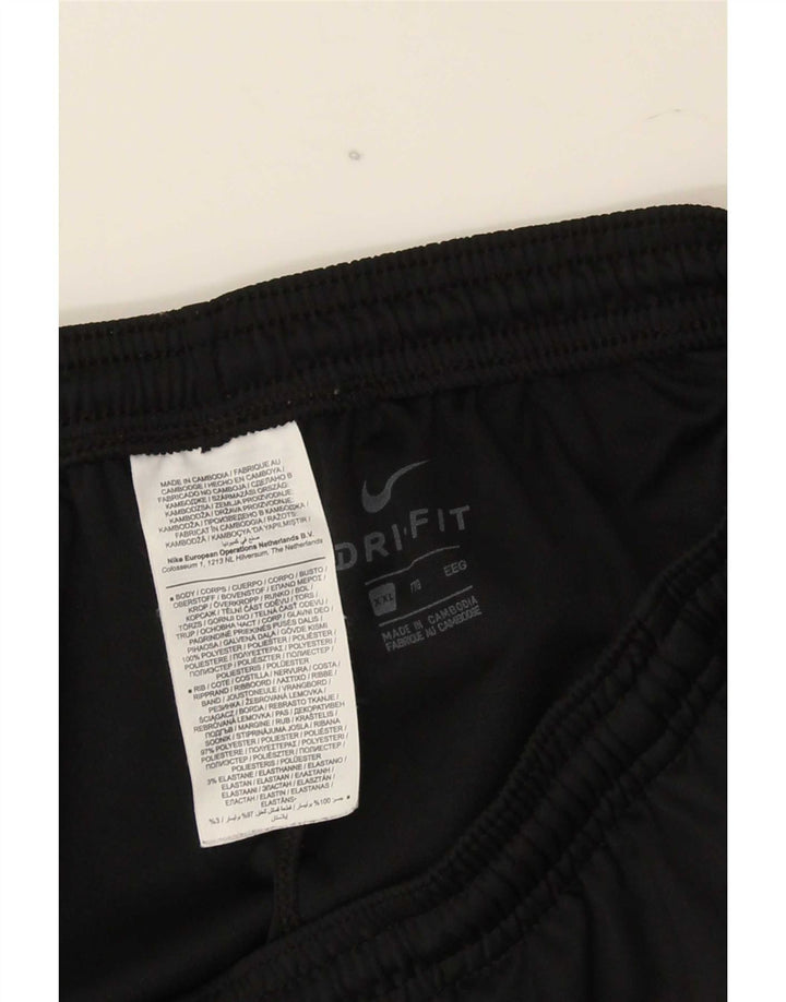 Nike Mens Dri Fit Tracksuit Trousers 2XL Black Polyester