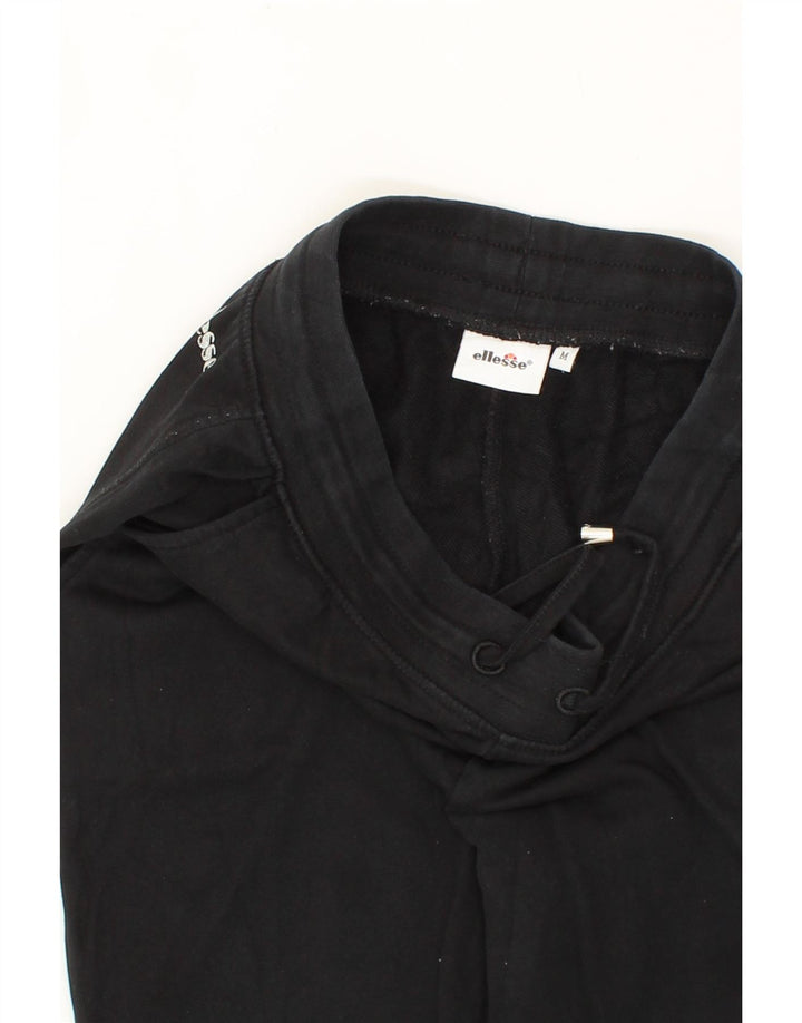ELLESSE Womens Tracksuit Trousers UK 14 Medium  Black Cotton Vintage Ellesse and Second-Hand Ellesse from Messina Hembry 