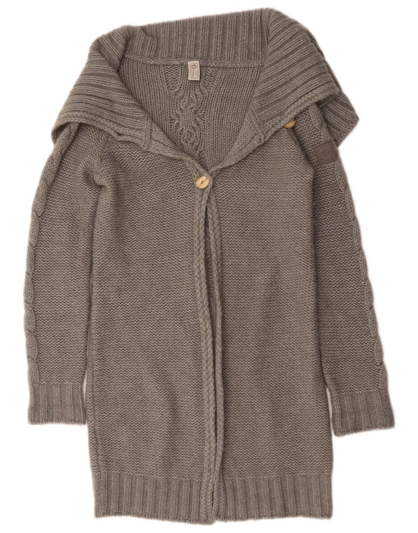 Murphy & Nye Dame Longline Cardigan Sweater UK 16 Large Grey