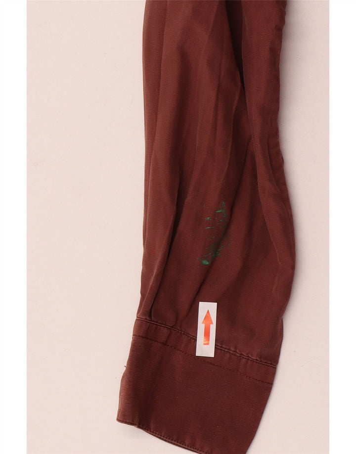 Trussardi Womens Shirt IT 42 Medium Brown