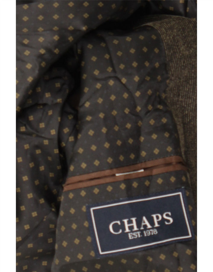 Chaps Veste blazer en velours côtelé à 2 boutons pour homme UK 40 Large Marron Coton