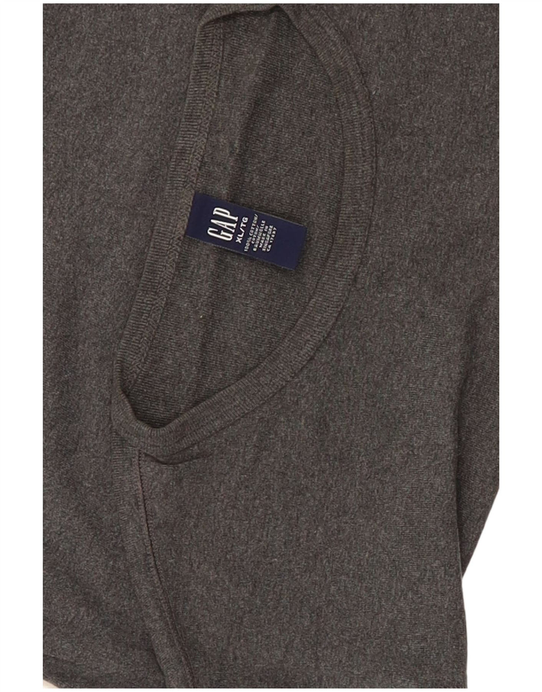 Gap Herre T-Shirt Top XL Grå Bomuld
