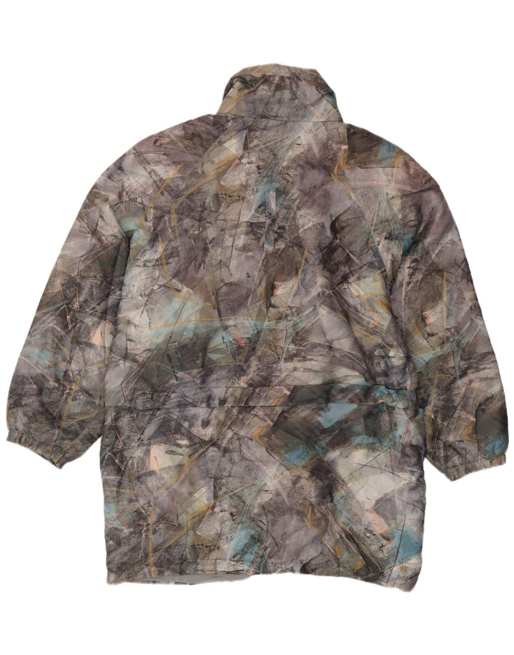 C&A Womens Abstract Pattern Windbreaker Jacket IT 44 Medium Multicoloured