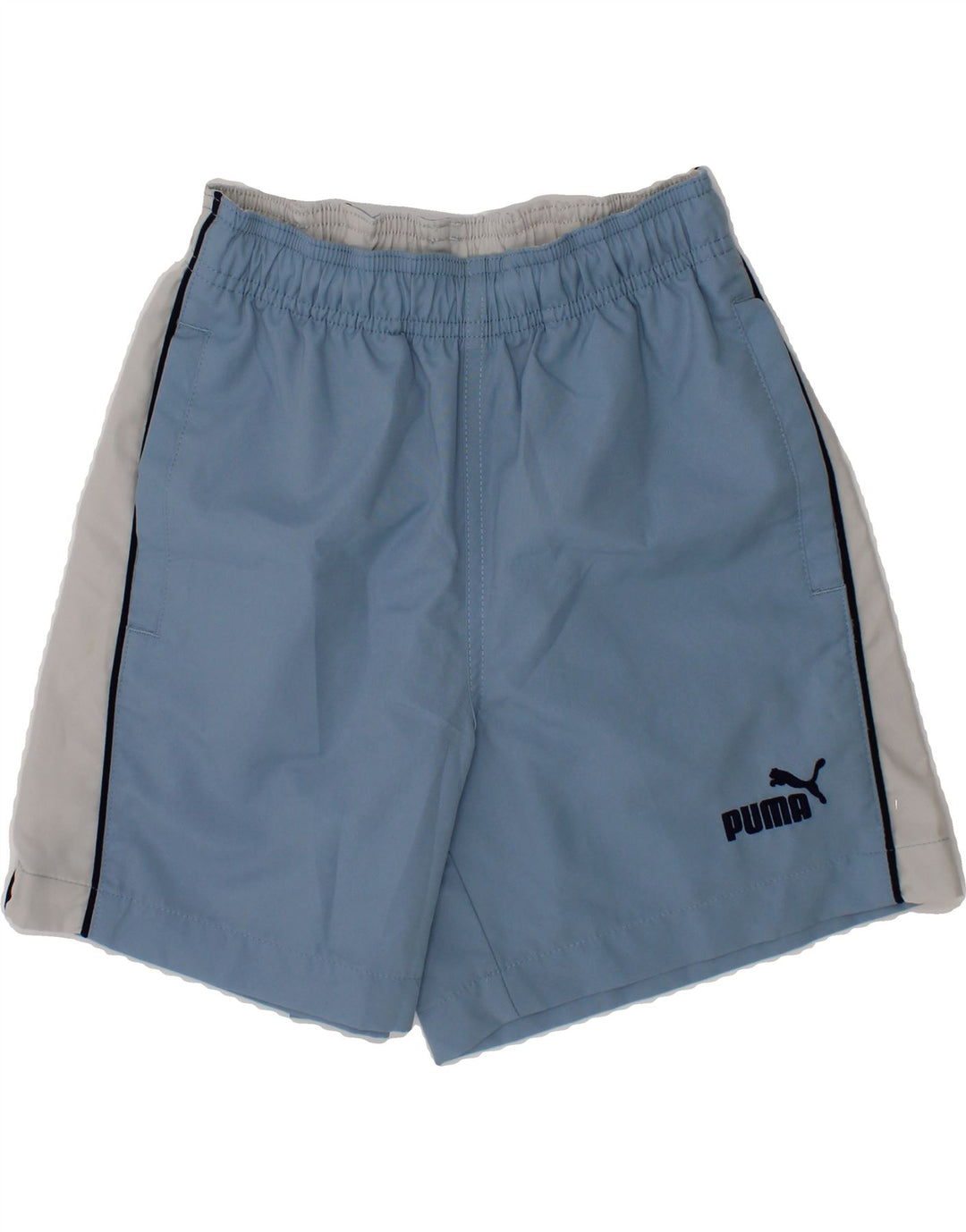 PUMA Boys Sport Shorts 7-8 Years  Blue Polyester Vintage Puma and Second-Hand Puma from Messina Hembry 