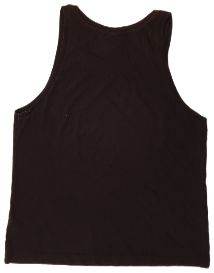 Canotta grafica da uomo Adidas, top in cotone nero medio
