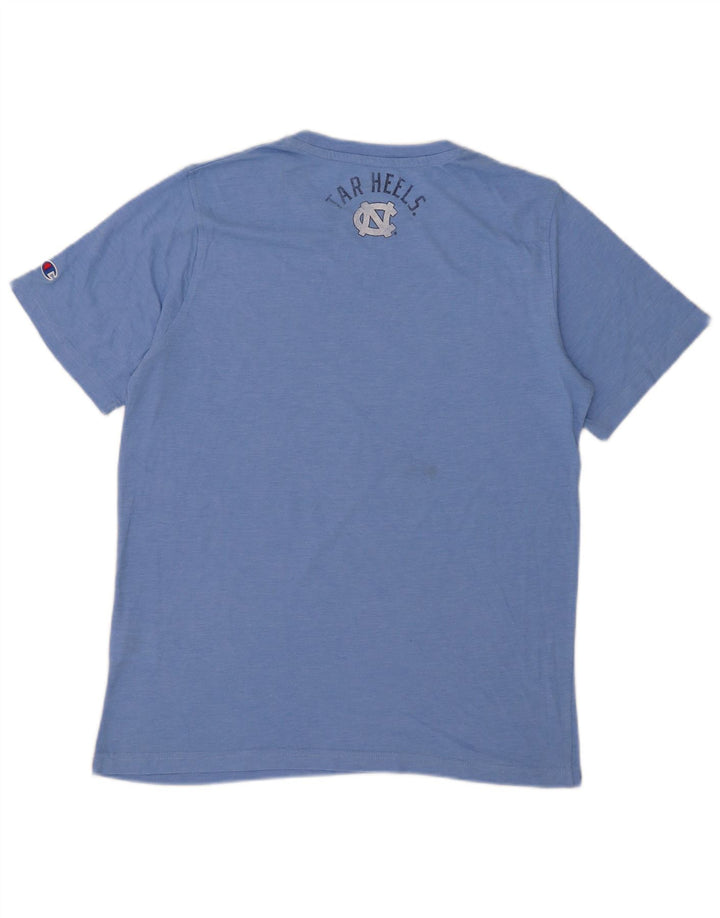 T-shirt grafica da uomo Champion Top grande in poliestere blu