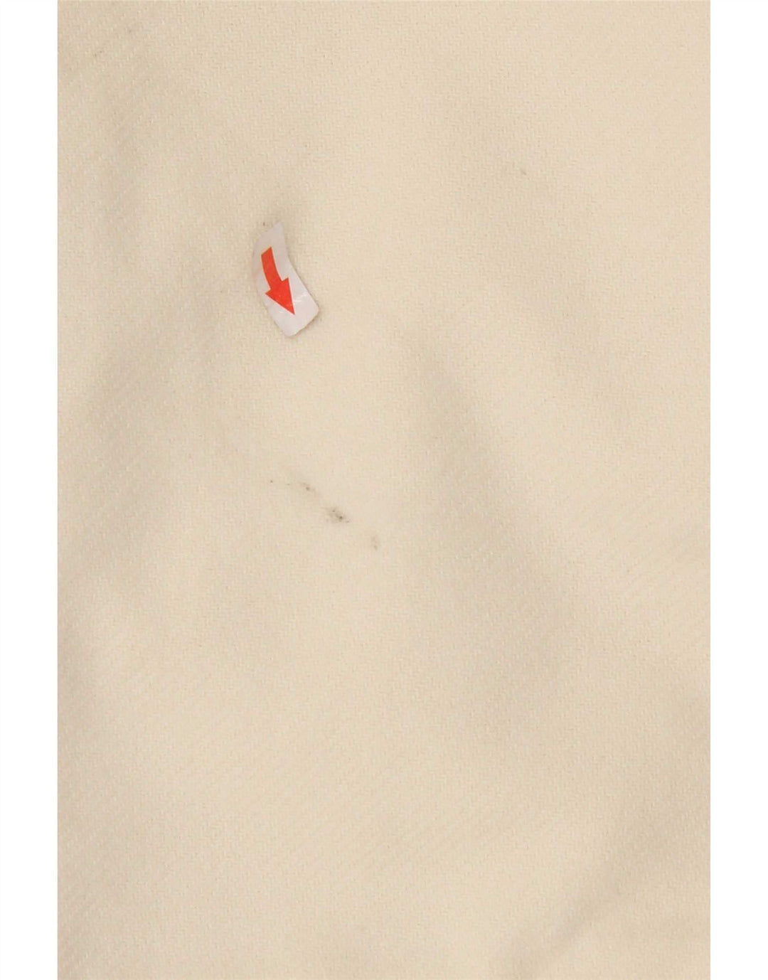 Zara Mujer Abrigo UK 46 Grande Poliéster Blanco