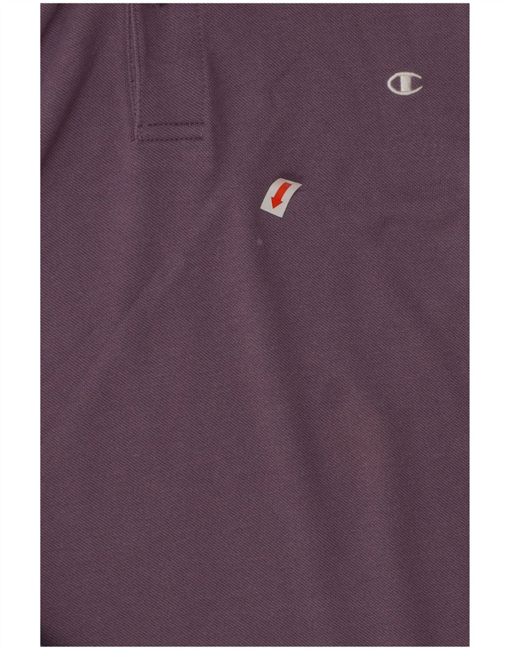Champion Mens Easy Fit Polo Shirt Small Purple