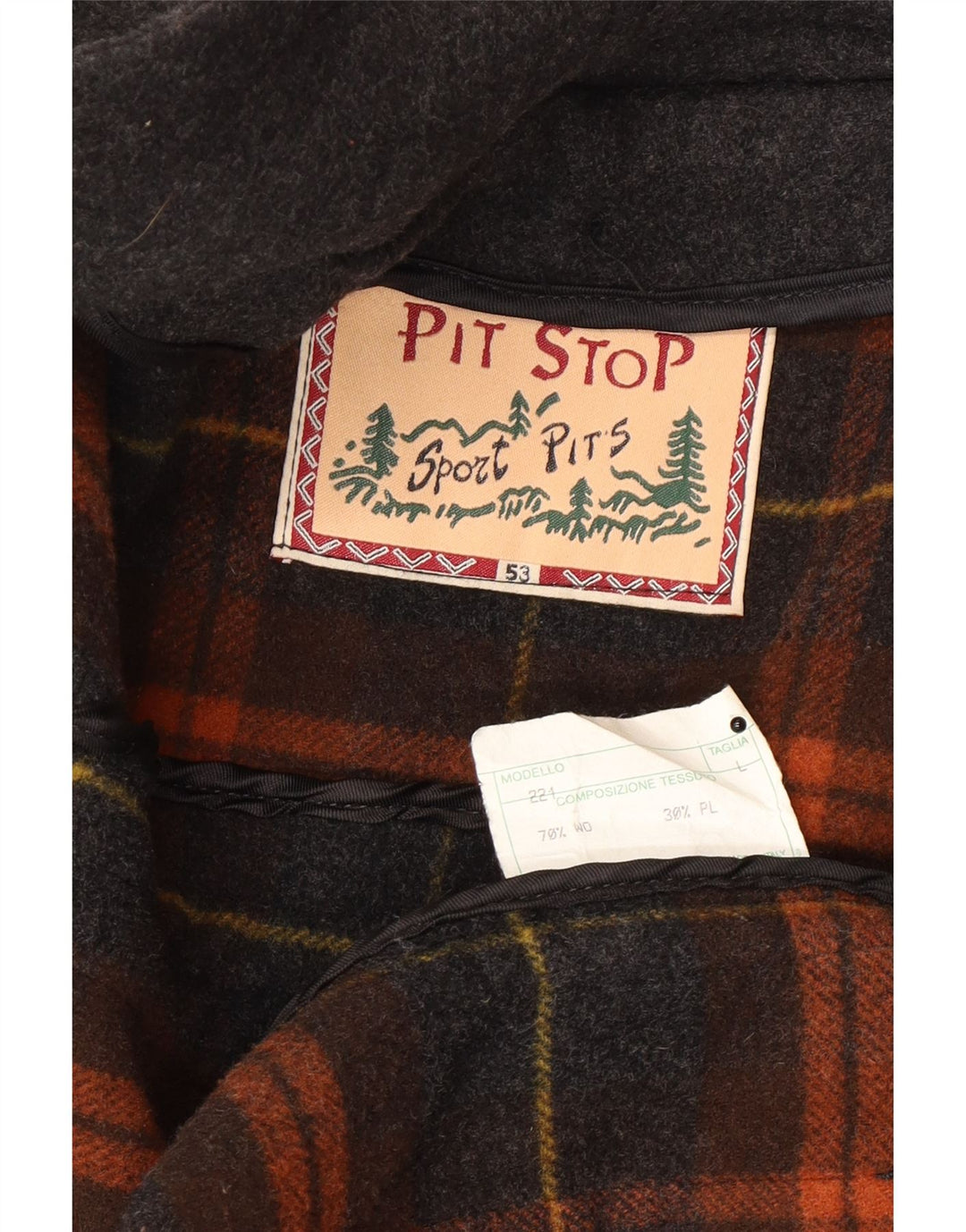 Pit Stop Mens Duffle Coat UK 40 Large Grey Wool