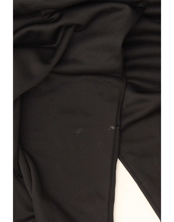 Adidas Mens Zip Neck Top Long Sleeve XL Black Polyester