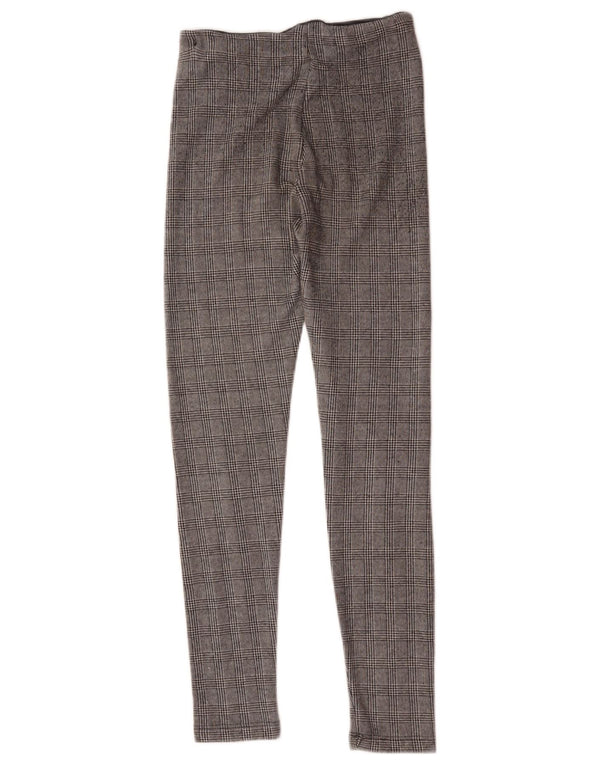 Pantaloni skinny casual pentru femei Zara Mici L26 L28 Gri Check
