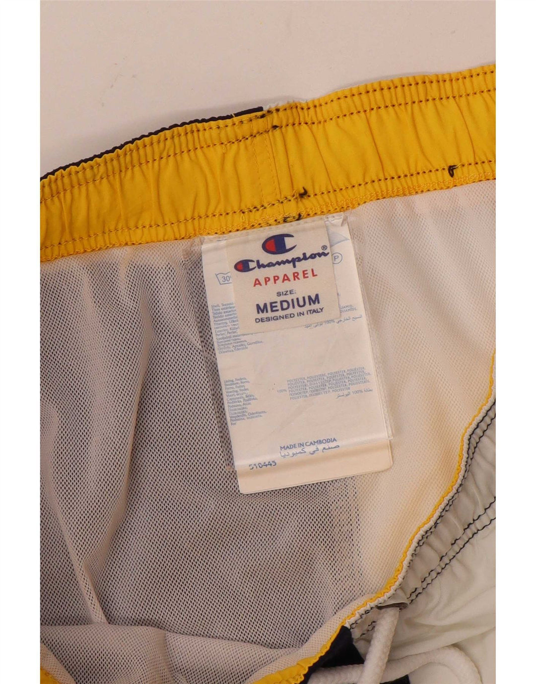 Champion Mens Graphic Swimming Shorts Medium Navy Blue Colourblock