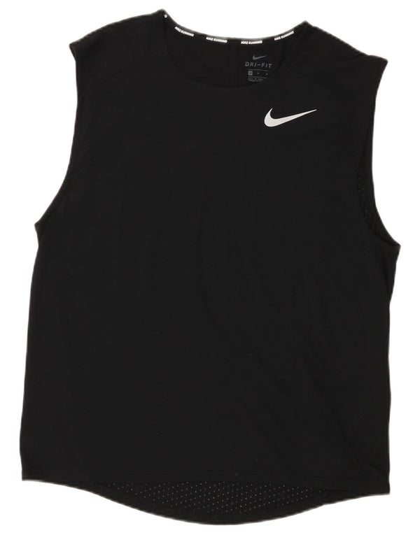 Nike Mens Dri Fit Vest Top Medium Black Polyester
