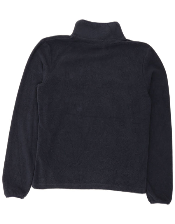 Jack & Jones Herren-Fleecepullover mit Reißverschluss am Hals, Größe S, Marineblau, Polyester
