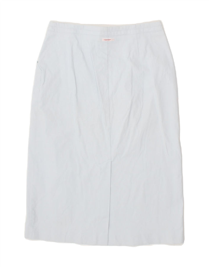 TRUSSARDI Womens Straight Skirt IT 44 Medium W30 Blue Polyamide Vintage Trussardi and Second-Hand Trussardi from Messina Hembry 