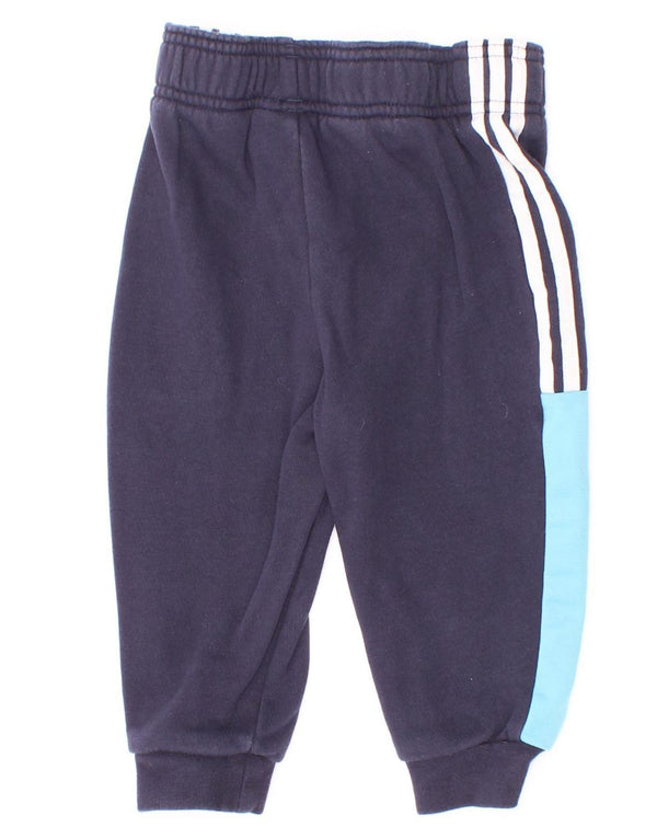 Pantalon de survêtement Adidas bébé garçon 12-18 mois bleu marine colour block