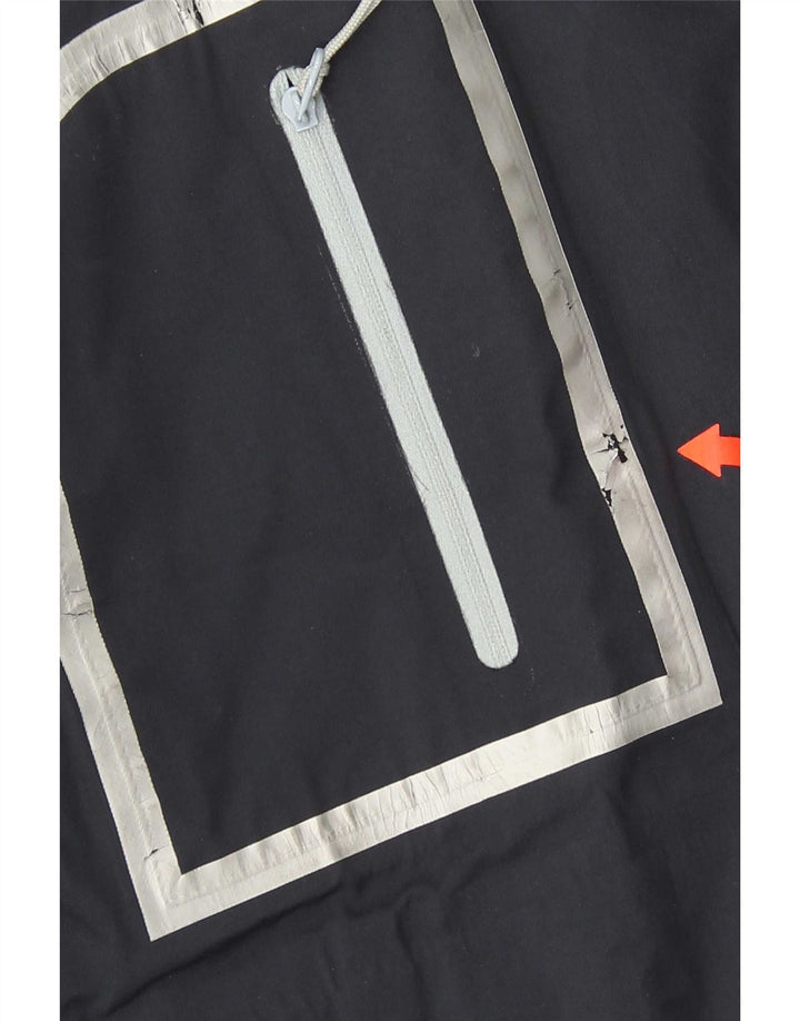 Invicta Womens Graphic Rain Jacket UK 16 Large Navy Blue Colourblock
