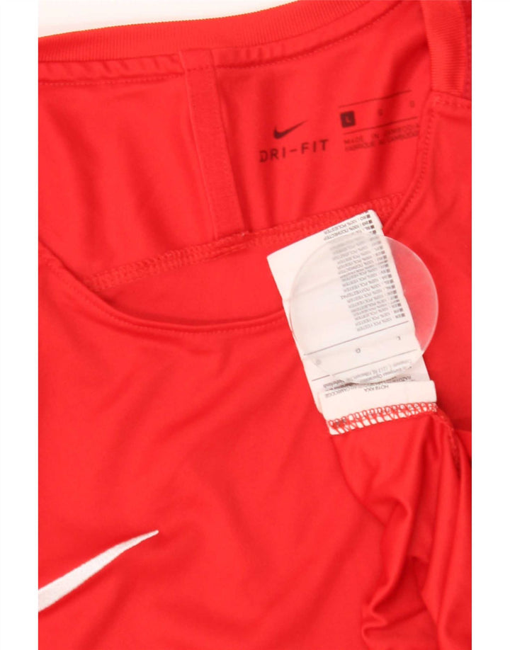 T-shirt Nike Dri Fit da uomo, grande, in poliestere rosso