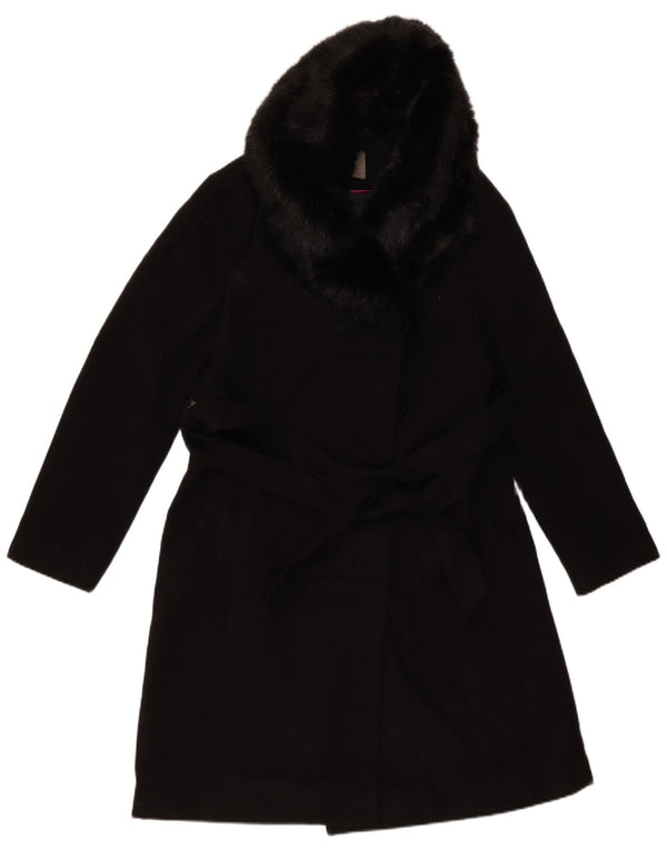 Abrigo Oasis para mujer UK 44 Poliéster negro mediano