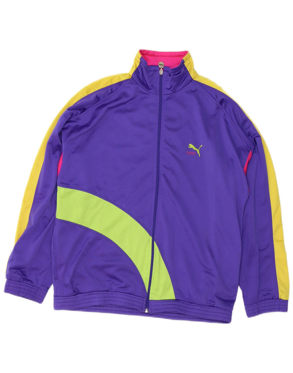 Puma Veste de Survêtement Homme Violet Moyen Colorblock Polyester