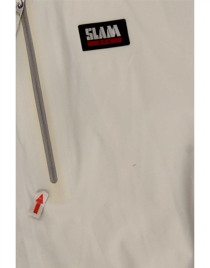 Slam Chaqueta impermeable para hombre UK 44 2XL Nylon blanco