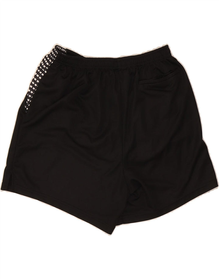 ADIDAS Mens Sport Shorts Large Black Spotted Polyester Vintage Adidas and Second-Hand Adidas from Messina Hembry 