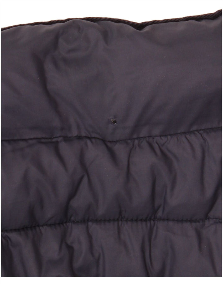 Monsoon Womens Padded Coat UK 14 Medium Navy Blue Nylon